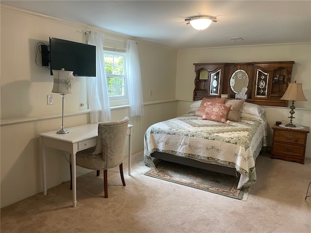 100 Huffer Rd, Parma, NY 14468 - bedroom with light colored carpet and ornamental molding
