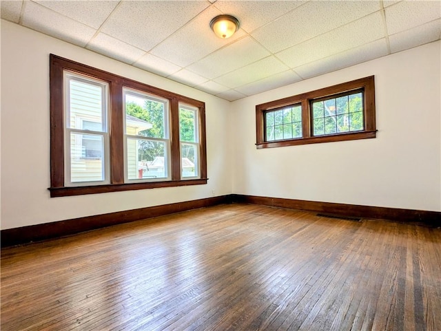 64 Saint Jacob St, Rochester, NY 14621 - spare room featuring hardwood / wood-style floors and a drop ceiling