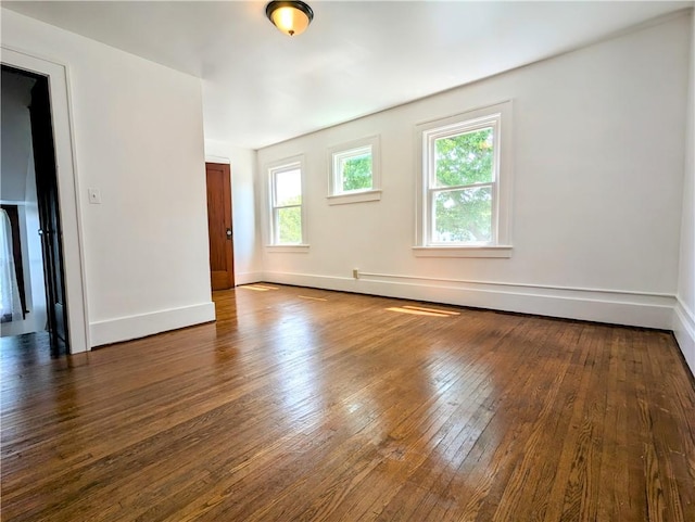 64 Saint Jacob St, Rochester, NY 14621 - spare room featuring dark wood-style flooring and baseboards