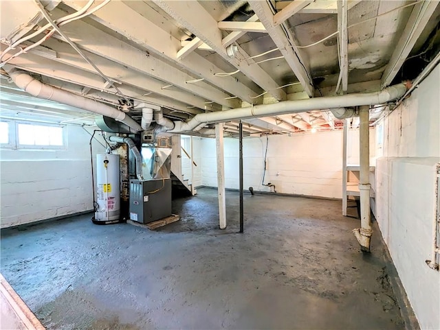 64 Saint Jacob St, Rochester, NY 14621 - below grade area with water heater and heating unit
