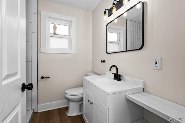 365 Oakdale Dr, North Tonawanda, NY 14120 - bathroom featuring vanity and wood finished floors