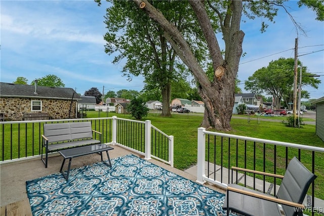 365 Oakdale Dr, North Tonawanda, NY 14120 - view of patio featuring a residential view