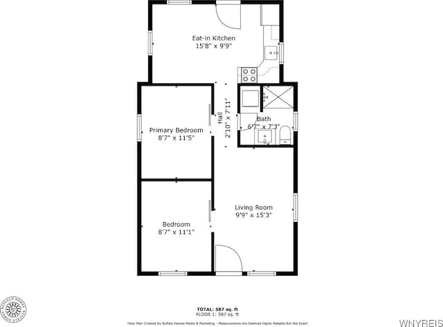 365 Oakdale Dr, North Tonawanda, NY 14120 - view of room layout