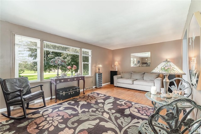 7042 Forbes Rd, Lenox, NY 13032 - living area featuring wood finished floors and baseboards