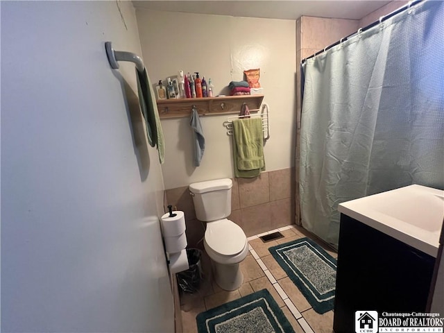151 Chipmonk Rd, Allegany, NY 14753 - bathroom with vanity, tile patterned floors, and a shower with shower curtain
