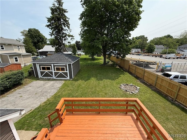 17 Orchard Ave, Evans, NY 14006 - deck with an outdoor structure