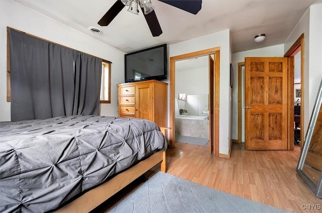 10066 Point Rock Rd, Lee, NY 13440 - bedroom featuring light wood finished floors and ceiling fan