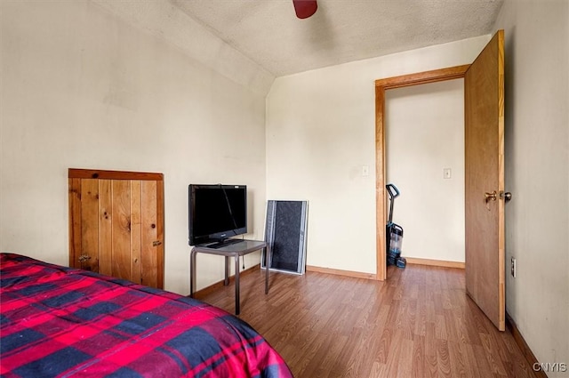 10066 Point Rock Rd, Lee, NY 13440 - bedroom featuring wood finished floors and vaulted ceiling