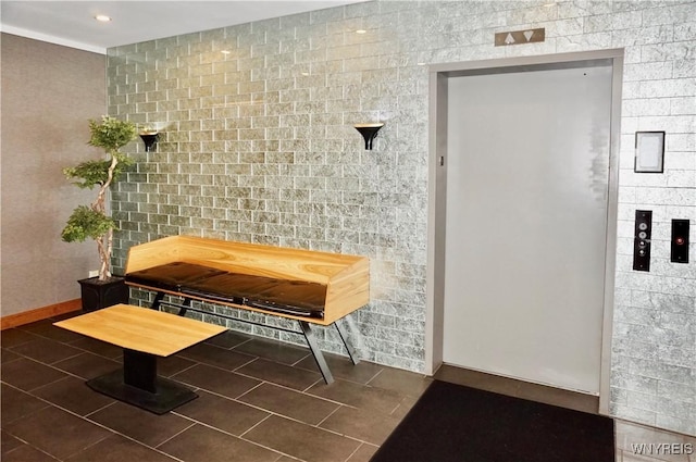 125 Edward St Unit 3I, Buffalo, NY 14201 - building lobby with tile walls