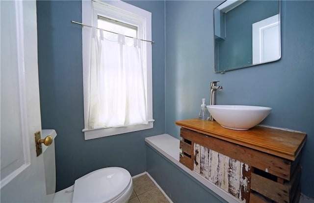 362 Euclid Ave, Elmira-City, NY 14905 - bathroom featuring plenty of natural light, vanity, and tile patterned flooring