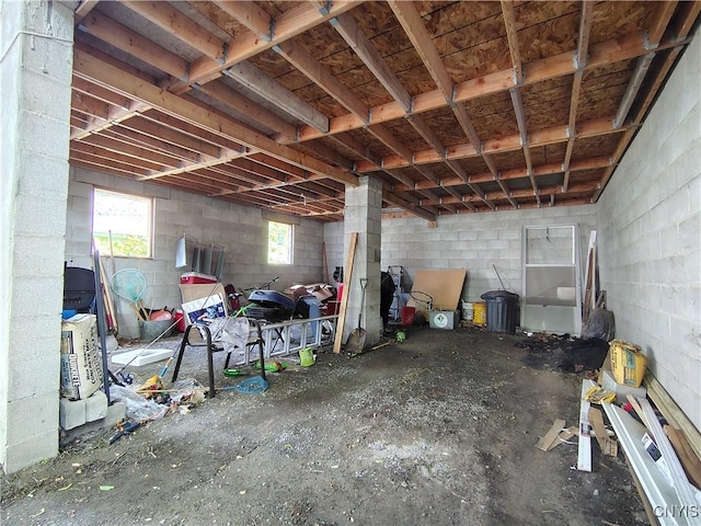 900 Sherman Pl, Utica, NY 13502 - below grade area with concrete block wall