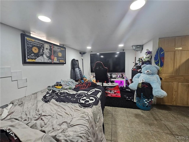 6 Bryant St, Utica, NY 13502 - bedroom with tile patterned floors and recessed lighting