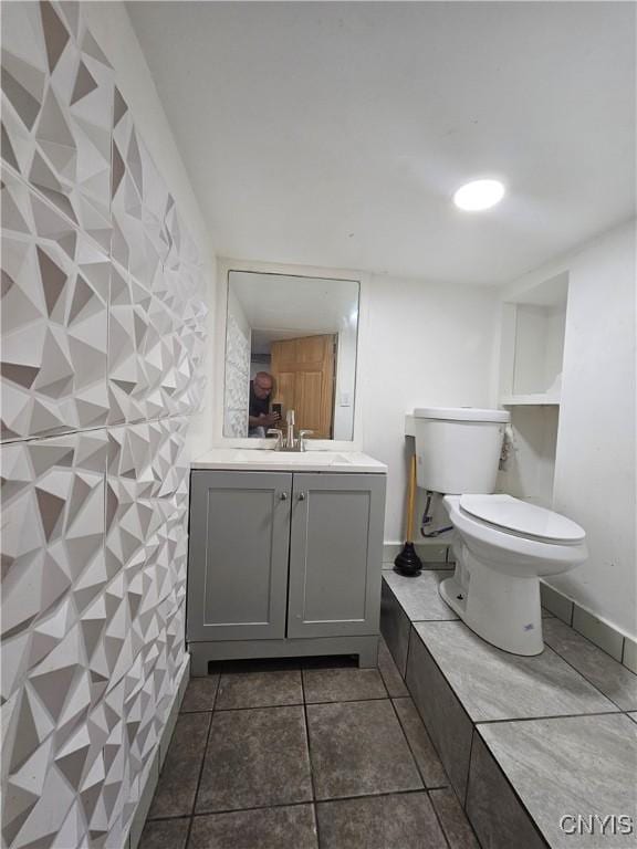 6 Bryant St, Utica, NY 13502 - bathroom featuring vanity and tile patterned floors