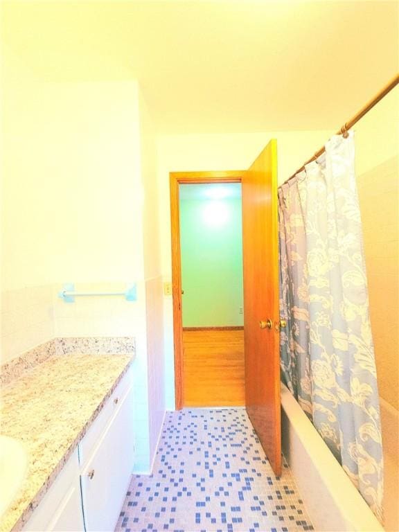4883 Pinecrest Rd, Veteran, NY 14864 - full bathroom featuring vanity and shower / bath combo