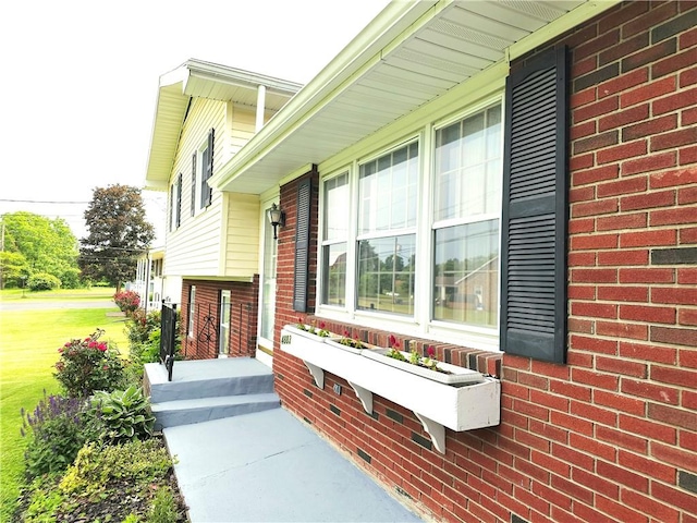 4883 Pinecrest Rd, Veteran, NY 14864 - property entrance featuring brick siding
