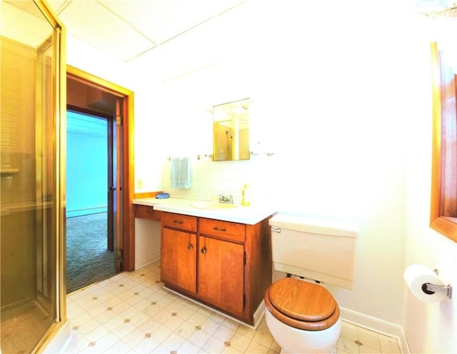 4883 Pinecrest Rd, Veteran, NY 14864 - full bath featuring vanity, a stall shower, and tile patterned floors