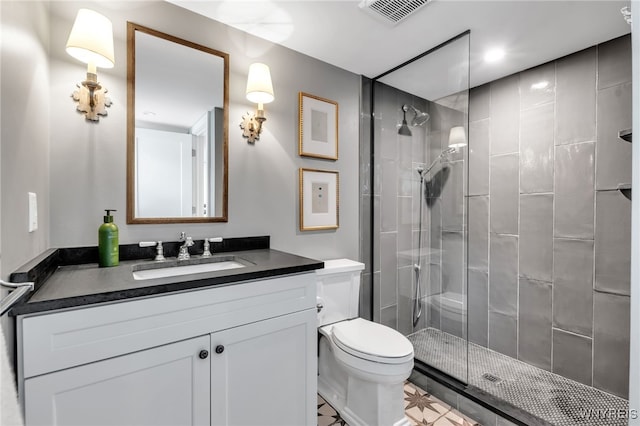 87 Garrison Rd, Amherst, NY 14221 - full bath featuring vanity, tiled shower, and tile patterned flooring