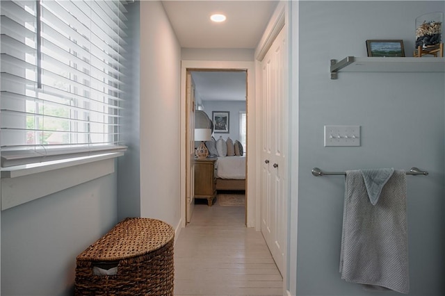 7689 State Highway 80, Springfield, NY 13468 - hallway featuring wood finished floors and recessed lighting