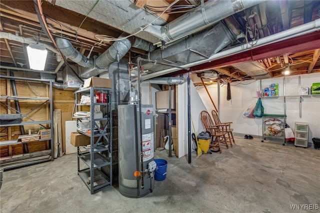 3317 D St, Niagara Falls, NY 14303 - unfinished below grade area with water heater