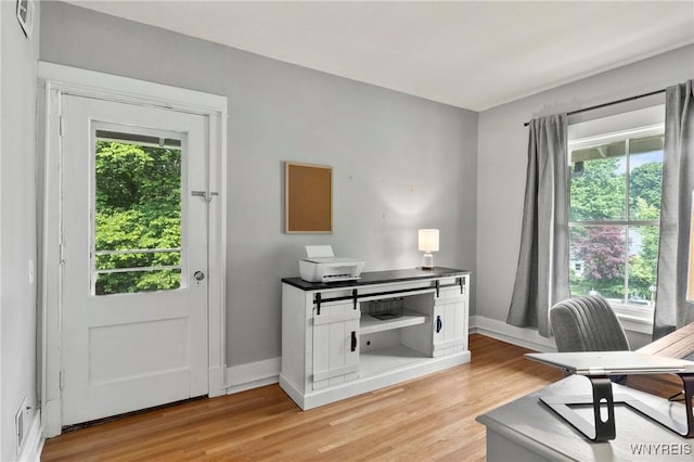 552 Locust St, Lockport-City, NY 14094 - office featuring light wood-type flooring and baseboards