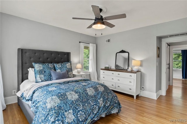 552 Locust St, Lockport-City, NY 14094 - bedroom featuring wood finished floors and ceiling fan