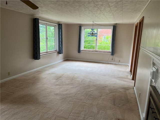 7 Orchard Pl, Bradford-City, PA 16701 - empty room featuring light carpet and a ceiling fan