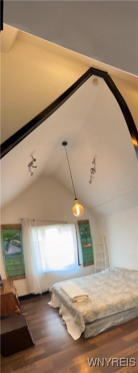 995 Tonawanda St, Buffalo, NY 14207 - bedroom featuring lofted ceiling and wood finished floors