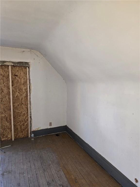 1791 Welch Ave, Niagara Falls, NY 14303 - additional living space with hardwood / wood-style floors and lofted ceiling