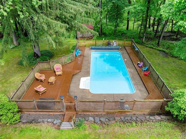 3864 Bristol Rd, Kirkland, NY 13323 - view of swimming pool with a deck