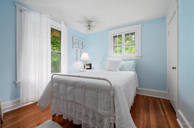 3864 Bristol Rd, Kirkland, NY 13323 - bedroom featuring wood finished floors and a ceiling fan
