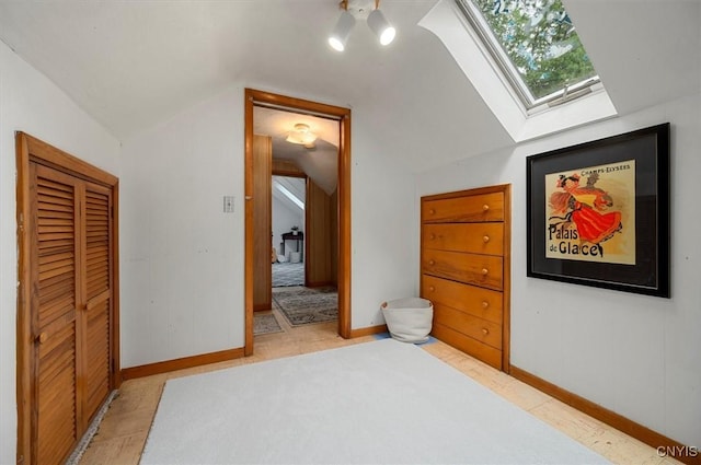 3864 Bristol Rd, Kirkland, NY 13323 - bedroom with lofted ceiling and a skylight