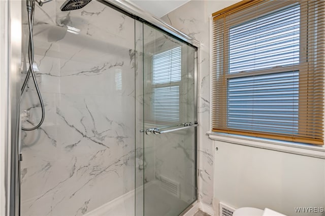 2776 Forest Ave, Niagara Falls, NY 14303 - bathroom with a marble finish shower and toilet
