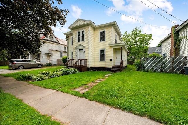 37 Nelson St, Auburn, NY 13021 - view of front facade featuring a front lawn