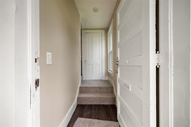 37 Nelson St, Auburn, NY 13021 - hall with baseboards and wood finished floors