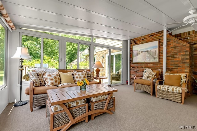 44 Deer Run, Amherst, NY 14221 - sunroom / solarium with ceiling fan and outdoor lounge area