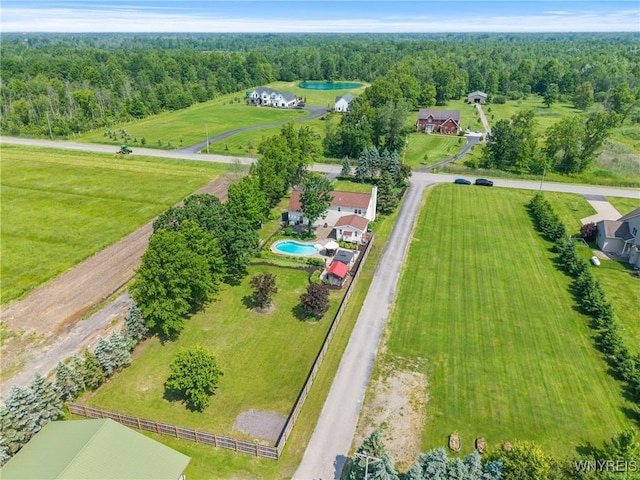8345 Lapp Rd, Clarence, NY 14051 - aerial view of a forest and a pool area