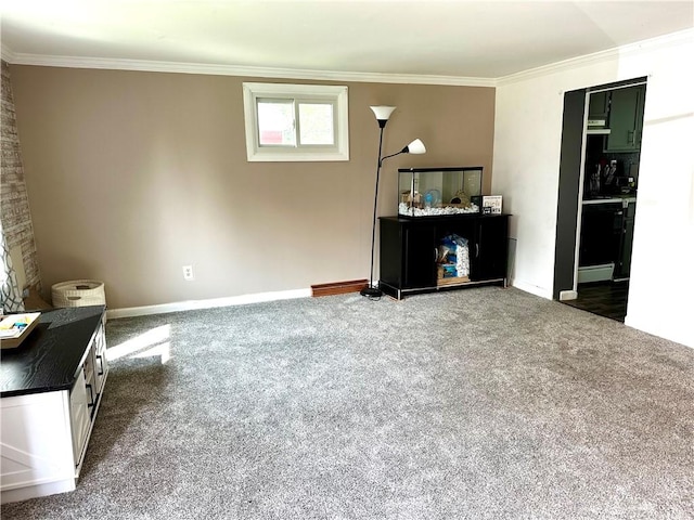 22 Orchard Rd, Greece, NY 14612 - unfurnished room with ornamental molding and dark carpet