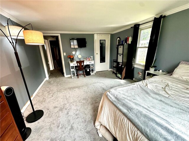 22 Orchard Rd, Greece, NY 14612 - carpeted bedroom featuring ornamental molding