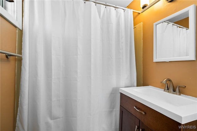 55 Spruce Rd, Amherst, NY 14226 - bathroom featuring vanity and a shower with shower curtain