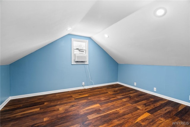 55 Spruce Rd, Amherst, NY 14226 - bonus room with vaulted ceiling, dark wood-style flooring, and recessed lighting