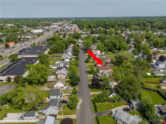 55 Spruce Rd, Amherst, NY 14226 - aerial view of property and surrounding area with nearby suburban area