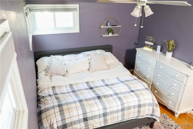 1422 Master St, North Tonawanda, NY 14120 - bedroom featuring wood finished floors and ceiling fan