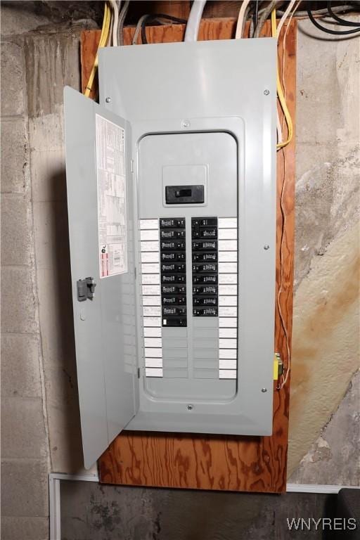 1422 Master St, North Tonawanda, NY 14120 - utility room with electric panel
