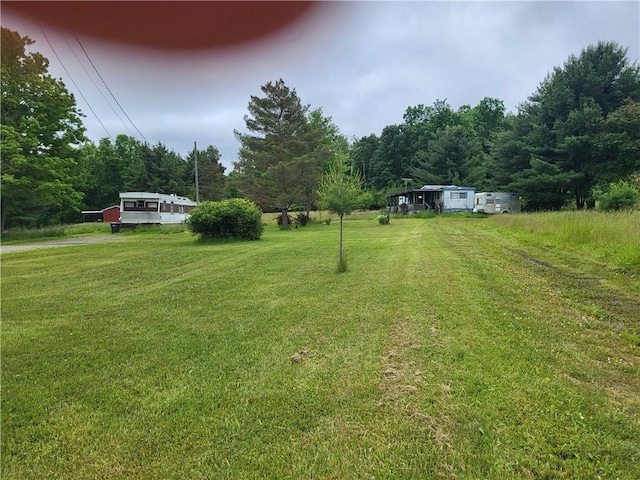 9824 County Route 114th Rd Unit 2, Wayne, NY 14840 - view of grassy yard with a view of trees
