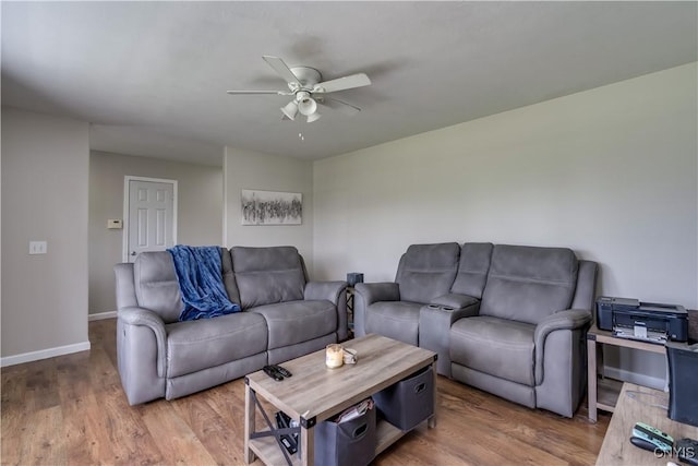 30656 Nys Route 37, Le Ray, NY 13637 - living room with a ceiling fan and wood finished floors