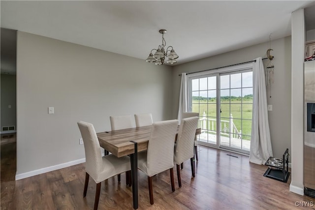 30656 Nys Route 37, Le Ray, NY 13637 - dining space with a chandelier and wood finished floors