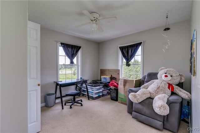 30656 Nys Route 37, Le Ray, NY 13637 - office featuring carpet and a ceiling fan