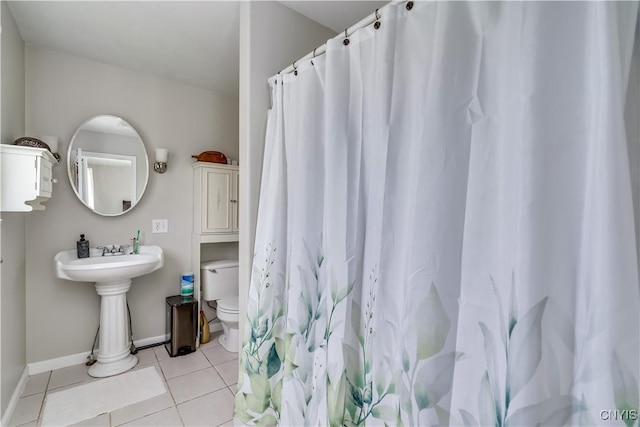 30656 Nys Route 37, Le Ray, NY 13637 - bathroom featuring tile patterned flooring and a shower with shower curtain