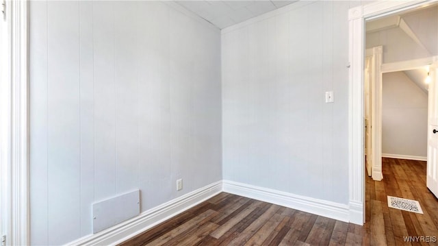 63 Briggs Ave, Buffalo, NY 14207 - empty room featuring dark wood-type flooring and baseboards
