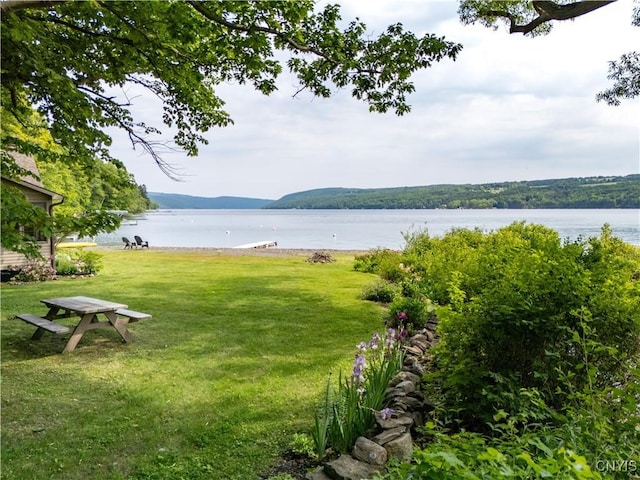 3271 Lanning Rd, Spafford, NY 13152 - view of grassy yard with a water view